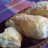 Фотография рецепта Слоеные булочки с сыром и мясом автор Алена