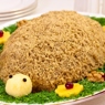 Фотография рецепта Слоеный куриный салат с грецкими орехами Черепаха автор Anna Kraus