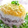 Фотография рецепта Слоеный салат с копченой курицей и грибами автор Игорь Пахайло