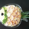 Фотография рецепта Слоеный салат с красной рыбой рисом и овощами автор Svetlana Vartanova