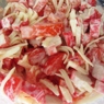 Фотография рецепта Слоеный салат с помидорами и крабовыми палочками автор Татьяна Петрухина