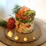 Фотография рецепта Слоеный салат с форелью и булгуром автор Anita Ggdf