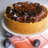 Фотография рецепта Сметанный пирог со сливами автор Лина