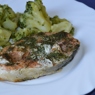 Фотография рецепта Сочный лососевый стейк с брокколи автор Lera Maslyonkina