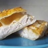Фотография рецепта Сочный пирог с курицей из слоеного теста автор Юля Пережогина