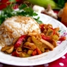 Фотография рецепта Соте с куриным филе и грибами автор Mashulya Borisova