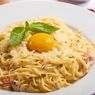 Фотография рецепта Спагетти карбонара с беконом и яйцом автор Кулинар 1974717