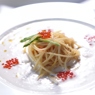Фотография рецепта Спагетти с цедрой апельсина со сливочным соусом и красной икрой автор Ресторан Москвич