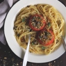 Фотография рецепта Спагетти с фаршированными томатами автор Анна Курзаева