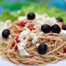 Фотография рецепта Спагетти с фетой и оливками автор Иван Гуглов