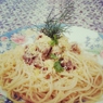 Фотография рецепта Спагетти с говядиной в сливочносырном соусе автор Виктория Демидова