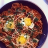 Фотография рецепта Спагетти с яйцами и томатным соусом автор Viktoria Kachalova