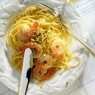 Фотография рецепта Спагетти с креветками и фисташками автор Еда