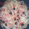 Фотография рецепта Спагетти с креветками и маслинами автор Alitsia Skoraya