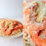 Фотография рецепта Спагетти с креветками в сливочнотоматном соусе с хлебночесночной крошкой автор Anita Grinblat