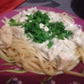 Фотография рецепта Спагетти с курицей в молочном соусе автор Инна Грищенко