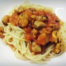 Фотография рецепта Спагетти с мидиями в томатном соусе автор Виктория Шулико