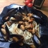 Фотография рецепта Спагетти с морепродуктами и помидорами черри автор Таня Гартина