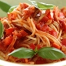 Фотография рецепта Спагетти с соусом из болгарского перца автор Марина Еремина