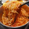 Фотография рецепта Спагетти с томатной пастой и оливками автор Ксения Леонова