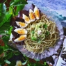 Фотография рецепта Спагетти с заправкой из авокадо автор Ирина Палкина