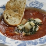 Фотография рецепта Средиземноморский томатный суп с кальмарами автор Еда