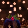 Фотография рецепта Староирландский фламбированный рождественский пудинг с виски и сухофруктами автор maximsemin