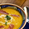 Фотография рецепта Суп из черной фасоли и тыквы с ветчиной и шерри автор maximsemin