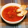 Фотография рецепта Суп из фасоли томатов и шалфея с тостами автор Maria Katkova