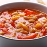 Фотография рецепта Суп из фасоли томатов и шалфея с тостами автор maximsemin