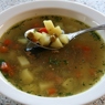 Фотография рецепта Суп из консервированного тунца с зеленым горошком автор Юлия