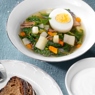 Фотография рецепта Суп из крапивы и щавеля и овощей автор Елена Гнедовская
