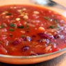 Фотография рецепта Суп из красной фасоли с лукомпореем автор Майя Далетшина