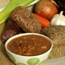Фотография рецепта Суп из красной фасоли с грецкими орехами автор Саша Давыденко