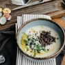 Фотография рецепта Суп из сельдерея с жареными шампиньонами и трюфельным маслом автор Anna Dmitrienkova