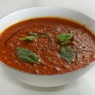 Фотография рецепта Суп из сладкого перца с печеным чесноком автор Еда