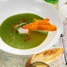 Фотография рецепта Суп из спаржи с чипсами из пармской ветчины автор Еда