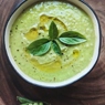 Фотография рецепта Суп из зеленого горошка и базилика на кокосовом молоке автор Наташа Кев