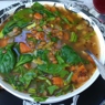 Фотография рецепта Суп из зелной чечевицы со шпинатом вегетаринаский автор Марина Борисова