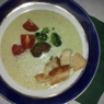 Фотография рецепта Суппюре из брокколи с белой фасолью и чеддером автор Анжелика Бриеде
