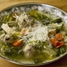 Фотография рецепта Суп с фрикадельками и салатом эскариоль автор Elena Maloney