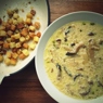 Фотография рецепта Суп с лесными грибами и сливками автор Елена Гнедовская