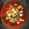 Фотография рецепта Суп с нутом помидорами и крутонами автор Елена Гнедовская