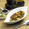 Фотография рецепта Свежий и легкий салат из молодого картофеля перцев и маслин автор Masha Potashova
