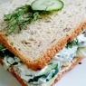 Фотография рецепта Свежий сэндвич с зеленью и огурцом автор Jane Justice