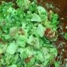 Фотография рецепта Свежий зеленый салат с курицей овощами и сыром автор Дэвид Рыбак