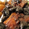 Фотография рецепта Свиная корейка с черносливом яблоками и сливками автор maximsemin