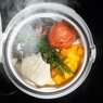 Фотография рецепта Свиная корейка с диким рисом тыквой помидорами и эстрагоном автор Еда