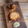 Фотография рецепта Свиная корейка с пюре из груши и запеченым луком автор Еда