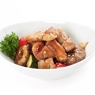 Фотография рецепта Свинина с жареными овощами в ароматном азиатском соусе с кунжутом автор Masha Potashova
